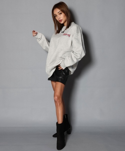 JACKROSE（ジャックローズ）の「WEB限定 BUBBLE GUM BG DRIP CREW/バブルガムサーフワックス スウェット（スウェット・メンズ・ブラック/アッシュグレー/ダークグリーン・M/L/XL）」の7枚目の写真