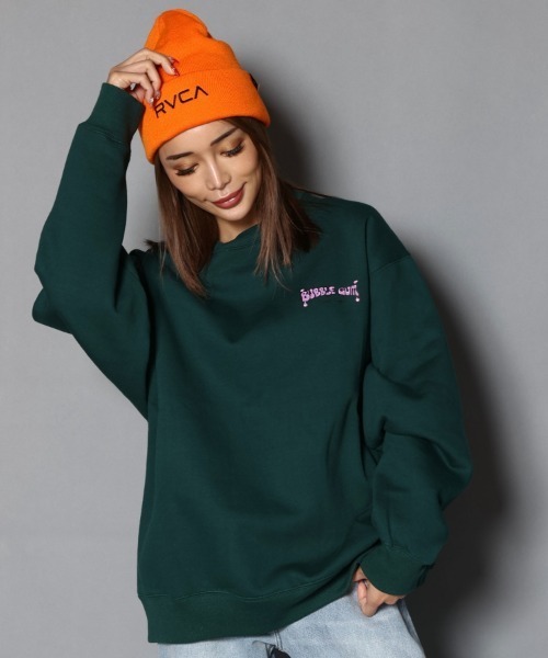 JACKROSE（ジャックローズ）の「WEB限定 BUBBLE GUM BG DRIP CREW/バブルガムサーフワックス スウェット（スウェット・メンズ・ブラック/アッシュグレー/ダークグリーン・M/L/XL）」の20枚目の写真