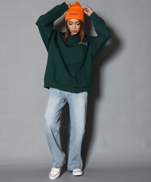 JACKROSE（ジャックローズ）の「WEB限定 BUBBLE GUM BG DRIP CREW/バブルガムサーフワックス スウェット（スウェット・メンズ・ブラック/アッシュグレー/ダークグリーン・M/L/XL）」の21枚目の写真