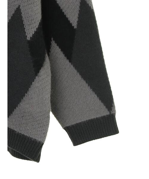 CRAFT STANDARD BOUTIQUE(クラフトスタンダードブティック)の「ダイヤ柄Vネックニットカーディガン *(カーディガン/ボレロ・メンズ・ブラック/ベージュ/ブラウン・M/L)」の10枚目の写真