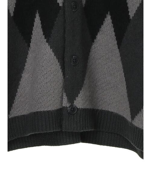 CRAFT STANDARD BOUTIQUE(クラフトスタンダードブティック)の「ダイヤ柄Vネックニットカーディガン *(カーディガン/ボレロ・メンズ・ブラック/ベージュ/ブラウン・M/L)」の11枚目の写真