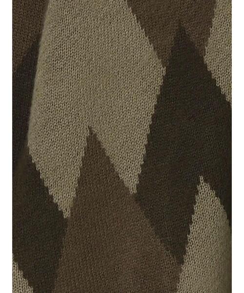 CRAFT STANDARD BOUTIQUE(クラフトスタンダードブティック)の「ダイヤ柄Vネックニットカーディガン *(カーディガン/ボレロ・メンズ・ブラック/ベージュ/ブラウン・M/L)」の17枚目の写真