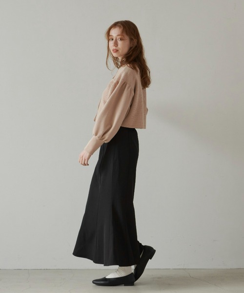 バックスリットマーメイドスカート