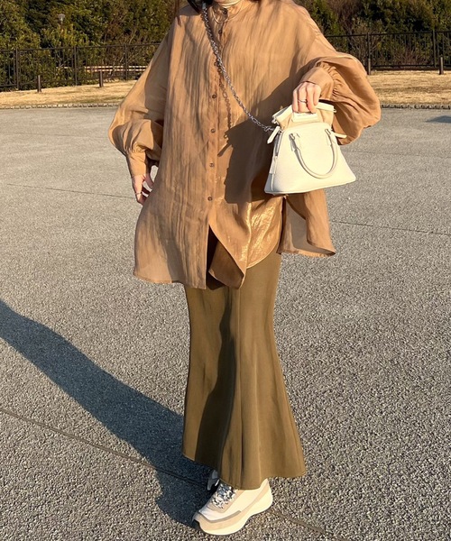 バックスリットマーメイドスカート