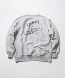 SUNtoPARK TOKYO（サントパークトウキョウ）の「ZOZO限定【SUNtoPARK TOKYO/サントパークトウキョウ】クルーネック　裏起毛　バックプリント　スウェット　トレーナー（スウェット・メンズ）」