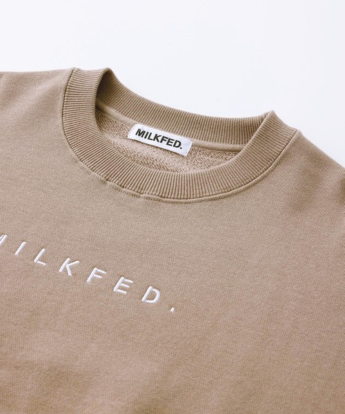 MILKFED.（ミルクフェド）の「MINI STENCIL SWEAT TOP（スウェット・レディース・オフホワイト/ベージュ/ブラック/ライトピンク・ONE SIZE）」の16枚目の写真