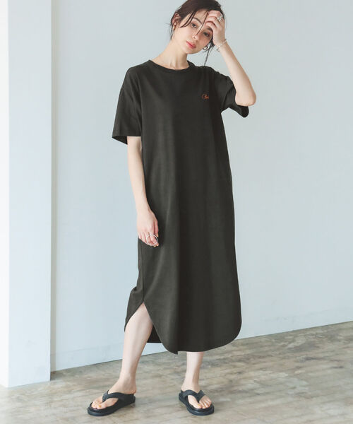 B:MING by BEAMS(ビーミングバイビームス)の「PENDLTON × B:MING by BEAMS / 別注 プリント ワンピース 22SS(ワンピース・レディース・チャコールグレー/ベージュ/グレイッシュベージュ・ONE SIZE)」の4枚目の写真