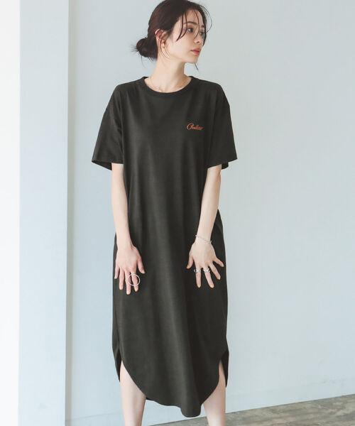 B:MING by BEAMS(ビーミングバイビームス)の「PENDLTON × B:MING by BEAMS / 別注 プリント ワンピース 22SS(ワンピース・レディース・チャコールグレー/ベージュ/グレイッシュベージュ・ONE SIZE)」の6枚目の写真