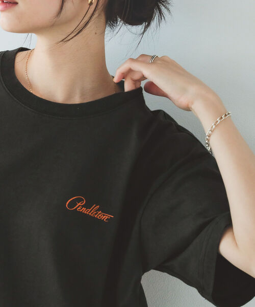 B:MING by BEAMS(ビーミングバイビームス)の「PENDLTON × B:MING by BEAMS / 別注 プリント ワンピース 22SS(ワンピース・レディース・チャコールグレー/ベージュ/グレイッシュベージュ・ONE SIZE)」の9枚目の写真