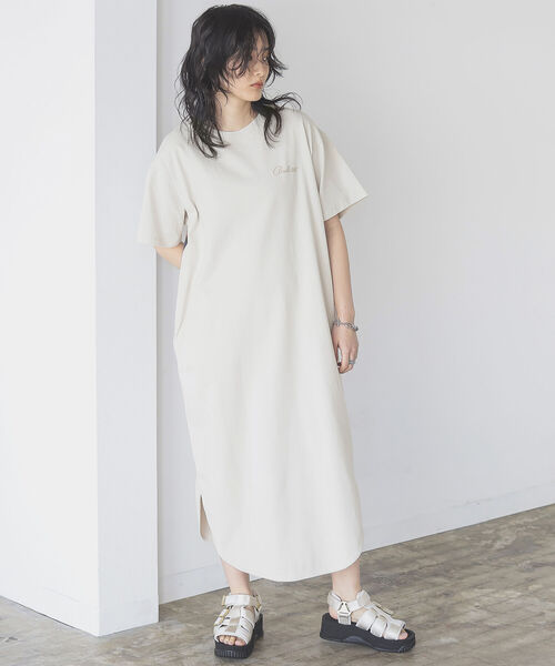 B:MING by BEAMS(ビーミングバイビームス)の「PENDLTON × B:MING by BEAMS / 別注 プリント ワンピース 22SS(ワンピース・レディース・チャコールグレー/ベージュ/グレイッシュベージュ・ONE SIZE)」の12枚目の写真
