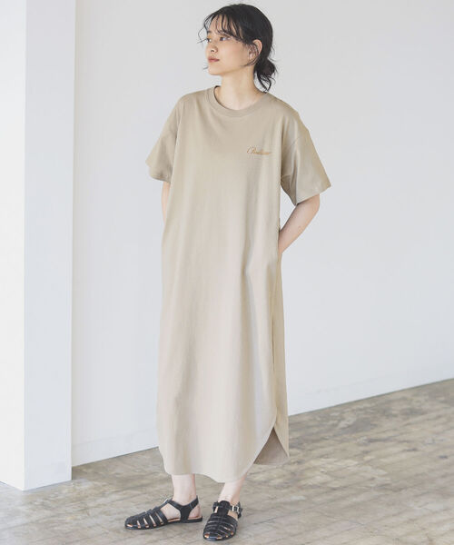 B:MING by BEAMS(ビーミングバイビームス)の「PENDLTON × B:MING by BEAMS / 別注 プリント ワンピース 22SS(ワンピース・レディース・チャコールグレー/ベージュ/グレイッシュベージュ・ONE SIZE)」の14枚目の写真