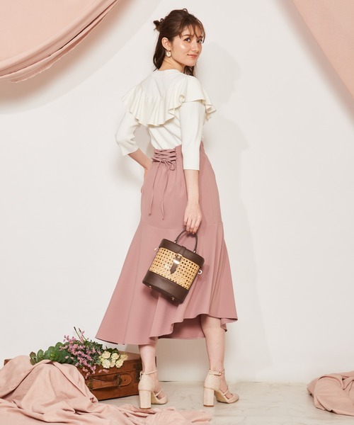 NOELA(ノエラ)の「ハイネックフリルリブニット(ニット/セーター NOELA(ノエラ)の「ハイネックフリルリブニット(ニット/セーター