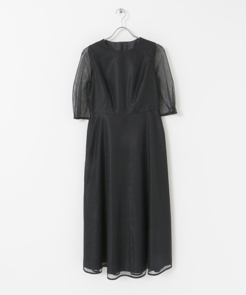 URBAN RESAERCH kaene　メロンチュールシアードレス ブラック URBAN RESEARCH ROSSO（アーバンリサーチロッソ）の「kaene メロン