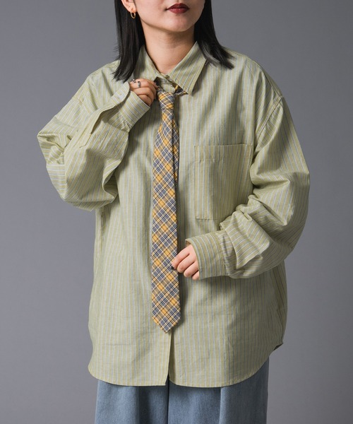 kutir(クティール)の「【新色追加】アソート柄ネクタイ(ネクタイ・レディース・ボルドー/ダークブラウン/イエロー/グリーン/パープル/ネイビー/グリーン系その他/ピンク・FREE)」の7枚目の写真