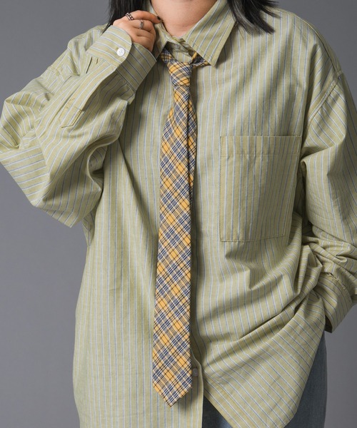 kutir(クティール)の「【新色追加】アソート柄ネクタイ(ネクタイ・レディース・ボルドー/ダークブラウン/イエロー/グリーン/パープル/ネイビー/グリーン系その他/ピンク・FREE)」の11枚目の写真