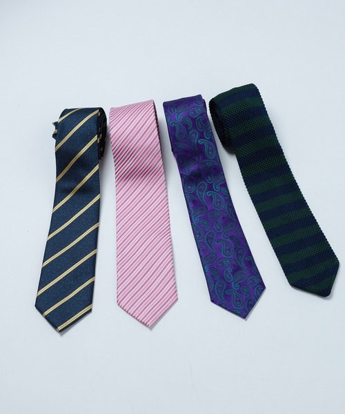 kutir(クティール)の「【新色追加】アソート柄ネクタイ(ネクタイ・レディース・ボルドー/ダークブラウン/イエロー/グリーン/パープル/ネイビー/グリーン系その他/ピンク・FREE)」の15枚目の写真