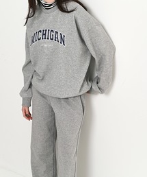 me+em select | MICHIGANプリントやわらかスウェット(Tシャツ/カットソー)