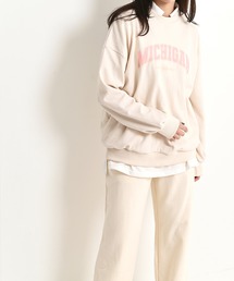 me+em select | MICHIGANプリントやわらかスウェット(Tシャツ/カットソー)