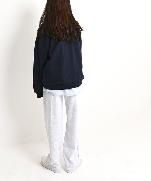 me+em select（ミームセレクト）の「MICHIGANプリントやわらかスウェット（Tシャツ/カットソー・レディース・ネイビー/グレー/クリーム・FREE）」の9枚目の写真