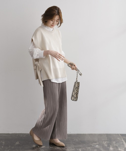 GeeRA(ジーラ)の「セルフカットランダムプリーツパンツ(その他パンツ・レディース・ブラック/グリーン/モカ/ストライプ・SMALL/MEDIUM/LARGE/X-LARGE/XX-LARGE)」の21枚目の写真