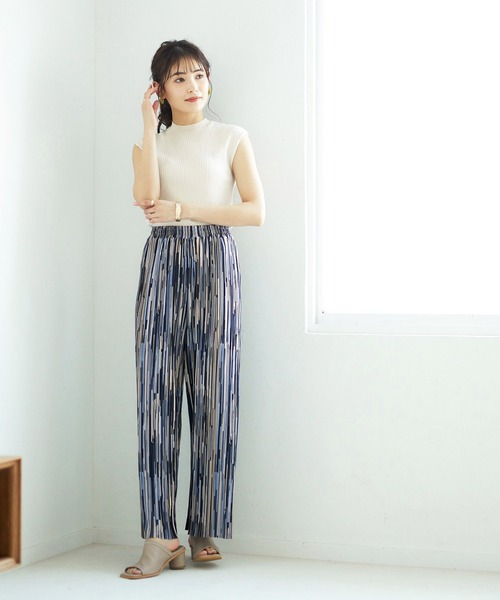 GeeRA(ジーラ)の「セルフカットランダムプリーツパンツ(その他パンツ・レディース・ブラック/グリーン/モカ/ストライプ・SMALL/MEDIUM/LARGE/X-LARGE/XX-LARGE)」の13枚目の写真