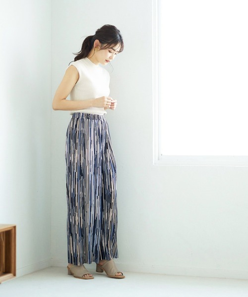 GeeRA(ジーラ)の「セルフカットランダムプリーツパンツ(その他パンツ・レディース・ブラック/グリーン/モカ/ストライプ・SMALL/MEDIUM/LARGE/X-LARGE/XX-LARGE)」の12枚目の写真