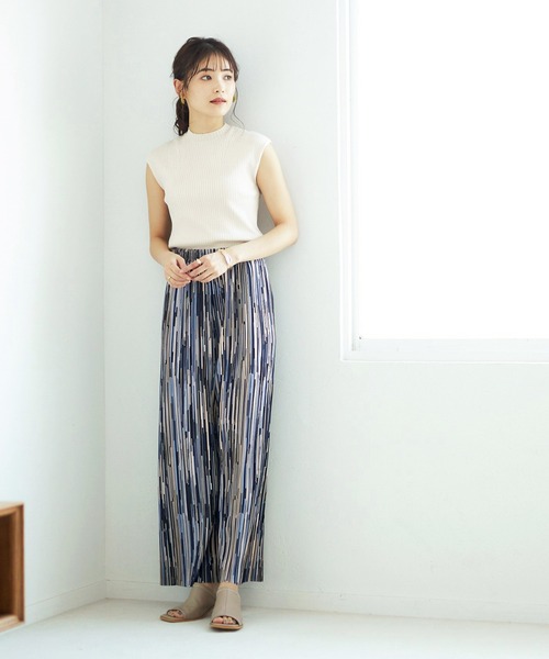 GeeRA(ジーラ)の「セルフカットランダムプリーツパンツ(その他パンツ・レディース・ブラック/グリーン/モカ/ストライプ・SMALL/MEDIUM/LARGE/X-LARGE/XX-LARGE)」の14枚目の写真