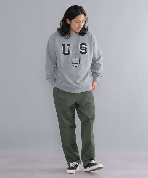 SHIPS（シップス）の「【WEB限定】SHIPS: ミリタリー×カレッジ ワッペン リラックスフィット スウェット（スウェット・メンズ・ネイビー/グレー/グリーン・SMALL/MEDIUM/LARGE）」の6枚目の写真