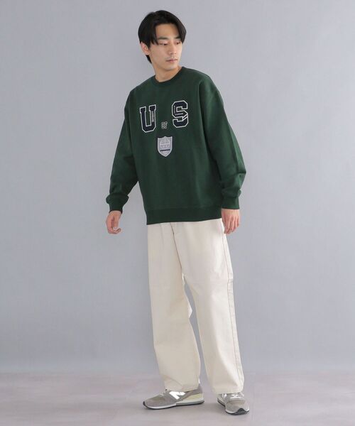 SHIPS（シップス）の「【WEB限定】SHIPS: ミリタリー×カレッジ ワッペン リラックスフィット スウェット（スウェット・メンズ・ネイビー/グレー/グリーン・SMALL/MEDIUM/LARGE）」の7枚目の写真