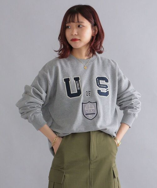 SHIPS（シップス）の「【WEB限定】SHIPS: ミリタリー×カレッジ ワッペン リラックスフィット スウェット（スウェット・メンズ・ネイビー/グレー/グリーン・SMALL/MEDIUM/LARGE）」の17枚目の写真