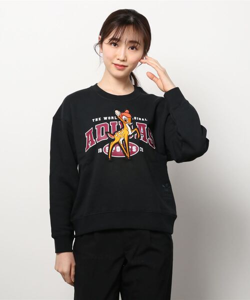 大セール ブラック バンビ スウェット ディズニー アディダス Adidas W Sweater He61 Black Bambi 店舗 大阪 Sanmarcosrestaurant Com