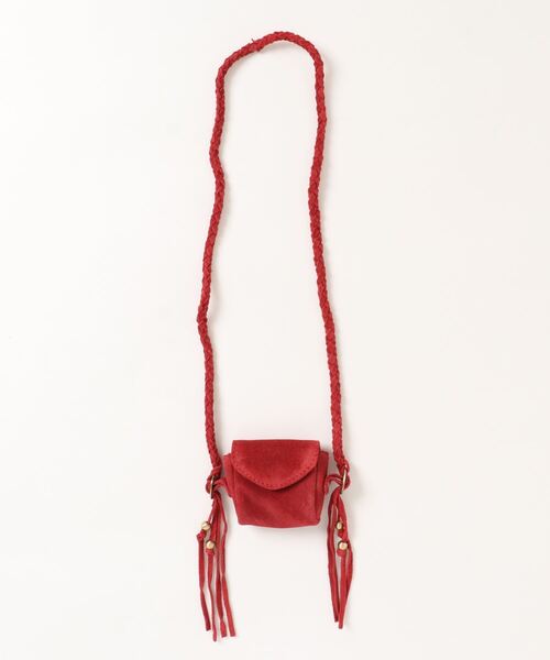 チャイハネ(チャイハネ)の「【チャイハネ】レザスタン牛革ミニポーチネックレス(ネックレス・メンズ・ブラウン/レッド/ブルー/レッド系その他/グリーン/グレー/ターコイズブルー/オレンジ・FREE)」の6枚目の写真