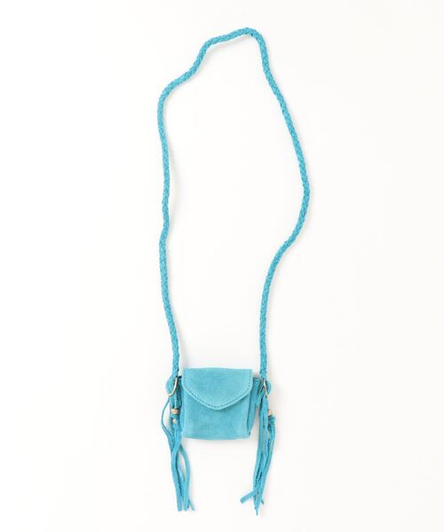 チャイハネ(チャイハネ)の「【チャイハネ】レザスタン牛革ミニポーチネックレス(ネックレス・メンズ・ブラウン/レッド/ブルー/レッド系その他/グリーン/グレー/ターコイズブルー/オレンジ・FREE)」の4枚目の写真