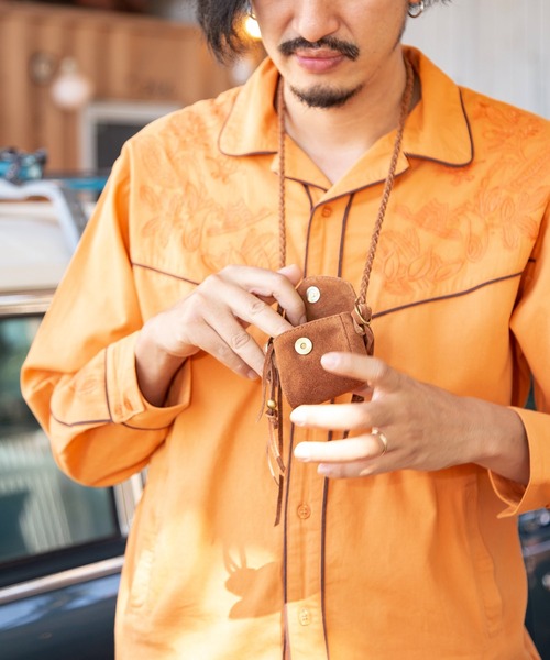 チャイハネ(チャイハネ)の「【チャイハネ】レザスタン牛革ミニポーチネックレス(ネックレス・メンズ・ブラウン/レッド/ブルー/レッド系その他/グリーン/グレー/ターコイズブルー/オレンジ・FREE)」の20枚目の写真