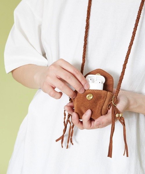 チャイハネ(チャイハネ)の「【チャイハネ】レザスタン牛革ミニポーチネックレス(ネックレス・メンズ・ブラウン/レッド/ブルー/レッド系その他/グリーン/グレー/ターコイズブルー/オレンジ・FREE)」の9枚目の写真