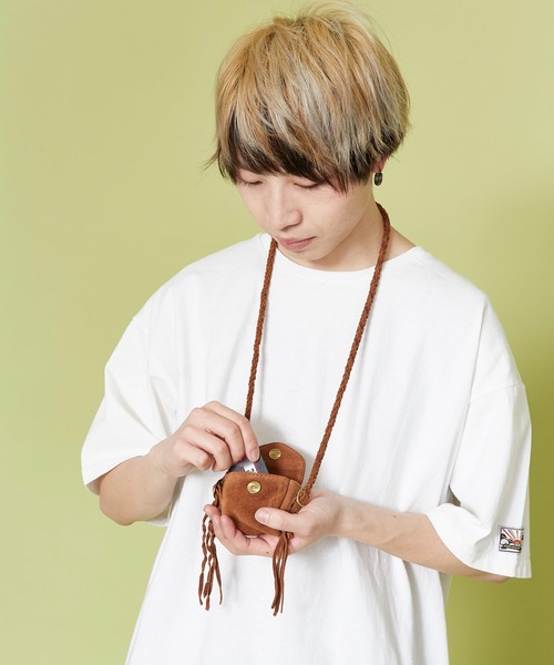 チャイハネ(チャイハネ)の「【チャイハネ】レザスタン牛革ミニポーチネックレス(ネックレス・メンズ・ブラウン/レッド/ブルー/レッド系その他/グリーン/グレー/ターコイズブルー/オレンジ・FREE)」の10枚目の写真