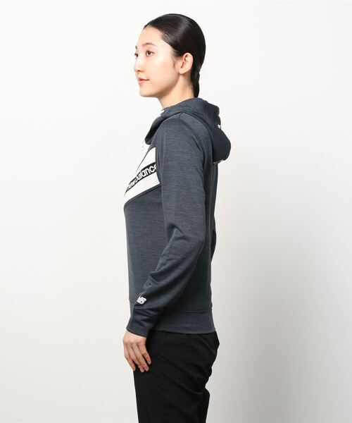 NEW BALANCE（ニューバランス）の「Relentless テリーレイヤー（パーカー・レディース・ホワイト/ブラック・X-LARGE/LARGE/MEDIUM/SMALL）」の8枚目の写真