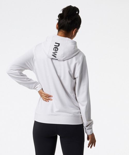 NEW BALANCE（ニューバランス）の「Relentless テリーレイヤー（パーカー・レディース・ホワイト/ブラック・X-LARGE/LARGE/MEDIUM/SMALL）」の5枚目の写真