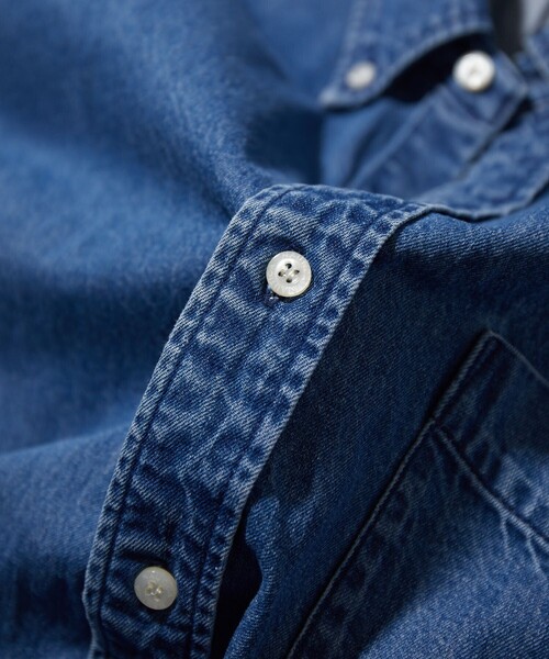 NAUTICA（ノーティカ）の「NAUTICA/ノーティカ Regular Denim BD Shirt（シャツ/ブラウス・メンズ・ネイビー・MEDIUM/XX-LARGE/X-LARGE/LARGE）」の7枚目の写真