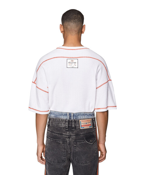 DIESEL（ディーゼル）の「メンズ スウェット 半そで パイル（スウェット・メンズ・ホワイト/ブラック・SMALL/LARGE/XX-LARGE/MEDIUM/X-LARGE/X-SMALL）」の11枚目の写真