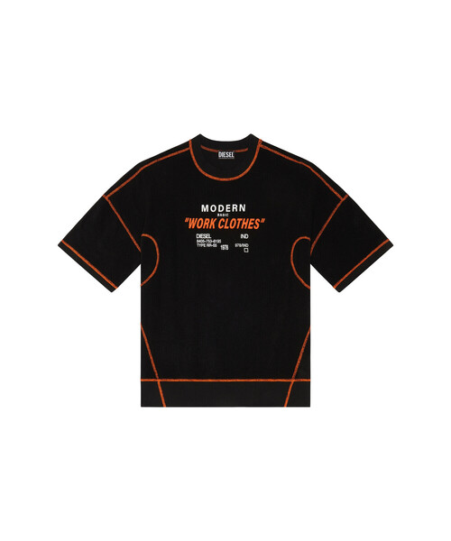 DIESEL（ディーゼル）の「メンズ スウェット 半そで パイル（スウェット・メンズ・ホワイト/ブラック・SMALL/LARGE/XX-LARGE/MEDIUM/X-LARGE/X-SMALL）」の5枚目の写真