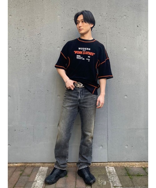 DIESEL（ディーゼル）の「メンズ スウェット 半そで パイル（スウェット・メンズ・ホワイト/ブラック・SMALL/LARGE/XX-LARGE/MEDIUM/X-LARGE/X-SMALL）」の18枚目の写真