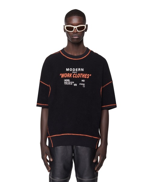 DIESEL（ディーゼル）の「メンズ スウェット 半そで パイル（スウェット・メンズ・ホワイト/ブラック・SMALL/LARGE/XX-LARGE/MEDIUM/X-LARGE/X-SMALL）」の17枚目の写真