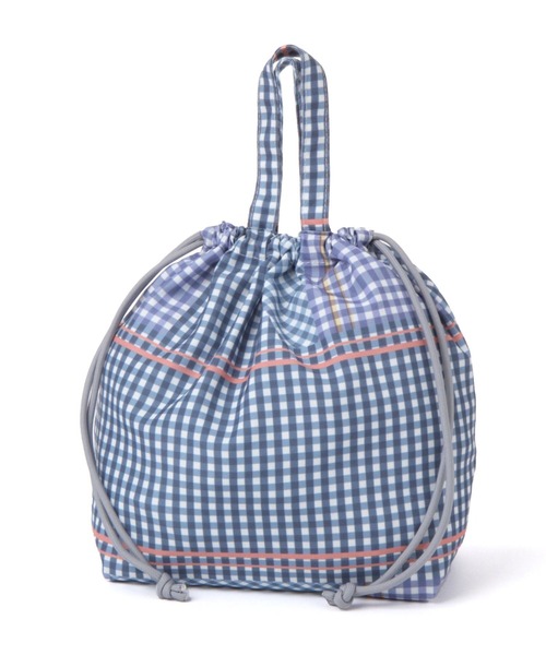 studio CLIP（スタディオクリップ）の「お出掛け柄巾着バッグ（トートバッグ・レディース・ネイビー/グレー/サックスブルー/その他1/アイボリー/レッド/グリーン/オレンジ・FREE）」の6枚目の写真