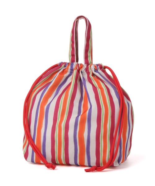 studio CLIP（スタディオクリップ）の「お出掛け柄巾着バッグ（トートバッグ・レディース・ネイビー/グレー/サックスブルー/その他1/アイボリー/レッド/グリーン/オレンジ・FREE）」の8枚目の写真