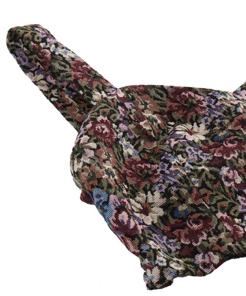 CHILLE（チル）の「ゴブランフラワービスチェ（キャミソール・レディース・ブラック・FREE）」の6枚目の写真