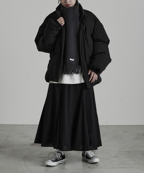 RUUBON（ルーボン）の「【RUUBON】raschel weave soft muffler / ラッセルウェーブ ソフトマフラー（マフラー・メンズ・ブラウン/ブラック/ナチュラル/ダークブラウン/ダークブラック/ベージュ・FREE）」の7枚目の写真