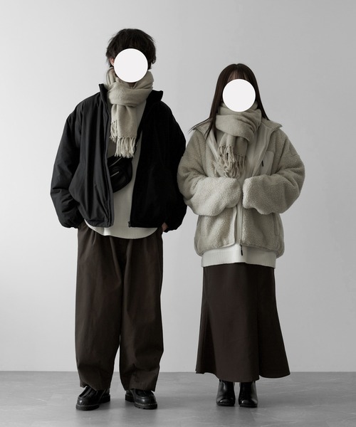 RUUBON（ルーボン）の「【RUUBON】raschel weave soft muffler / ラッセルウェーブ ソフトマフラー（マフラー・メンズ・ブラウン/ブラック/ナチュラル/ダークブラウン/ダークブラック/ベージュ・FREE）」の14枚目の写真