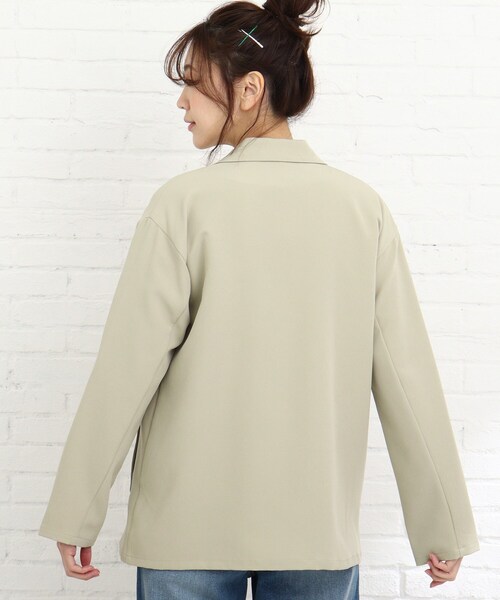 Cutie Blonde（キューティーブロンド）の「◆【S-L】ダブルブレストジャケット（テーラードジャケット・レディース・ベージュ/ライトグリーン・01/02/03）」の5枚目の写真