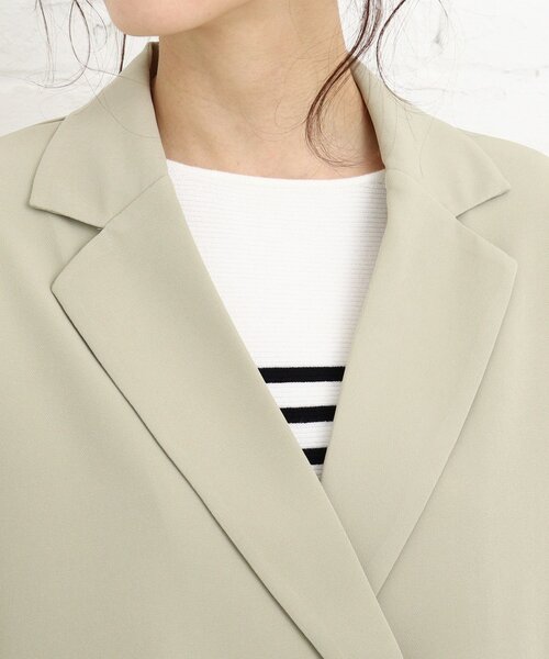 Cutie Blonde（キューティーブロンド）の「◆【S-L】ダブルブレストジャケット（テーラードジャケット・レディース・ベージュ/ライトグリーン・01/02/03）」の6枚目の写真